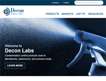 Tablet Screenshot of deconlabs.com